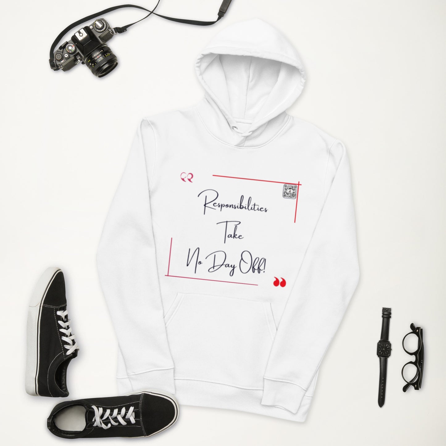 “Responsibilities…”Unisex essential eco hoodie