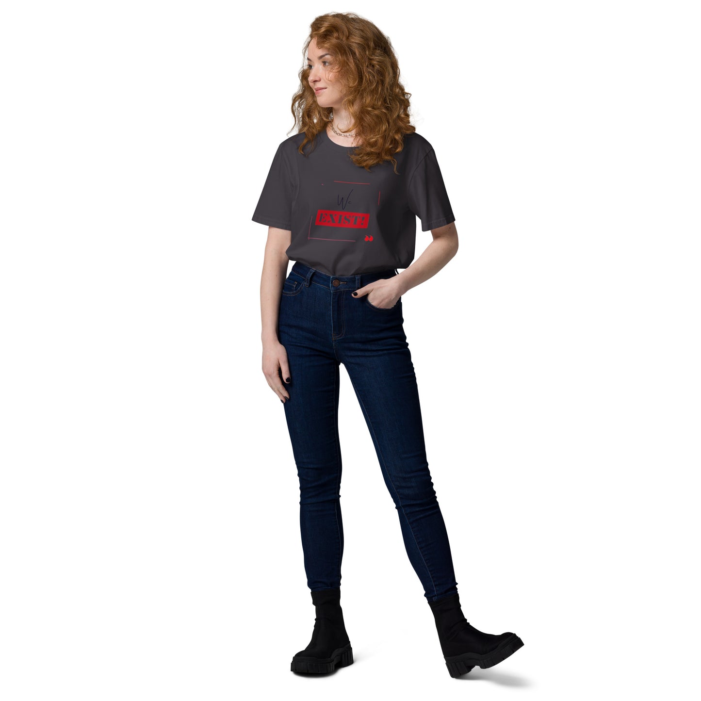 “We Exist!”Unisex organic cotton t-shirt