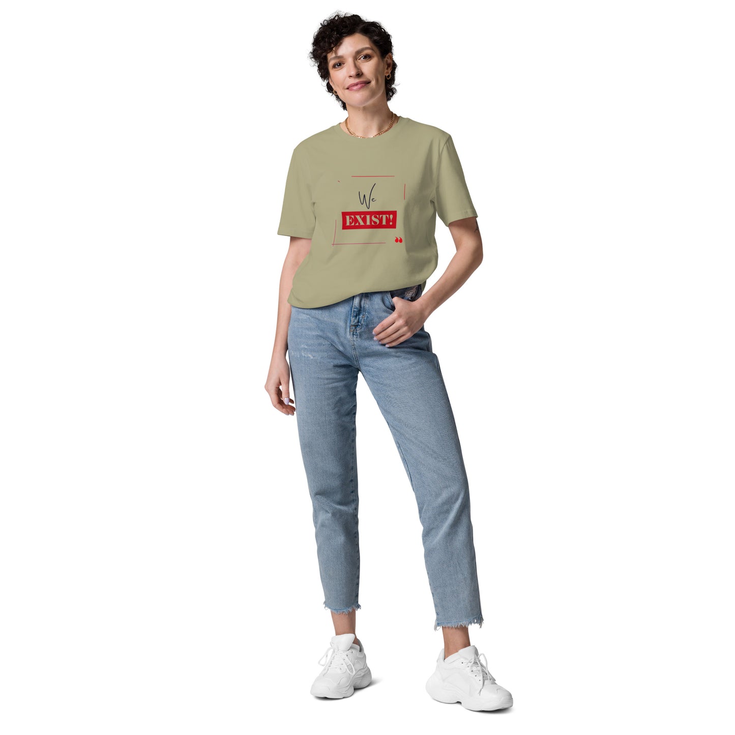 “We Exist!”Unisex organic cotton t-shirt