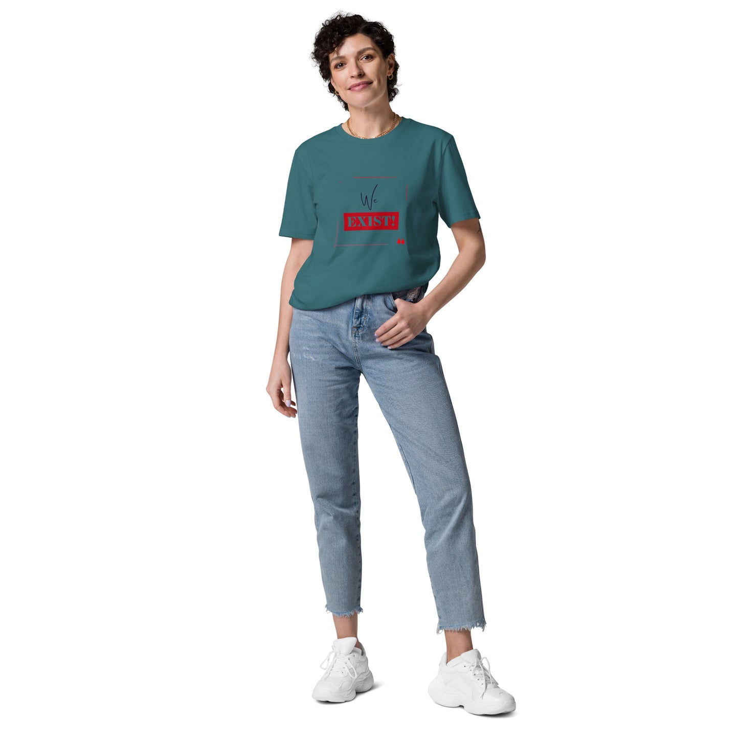 “We Exist!”Unisex organic cotton t-shirt