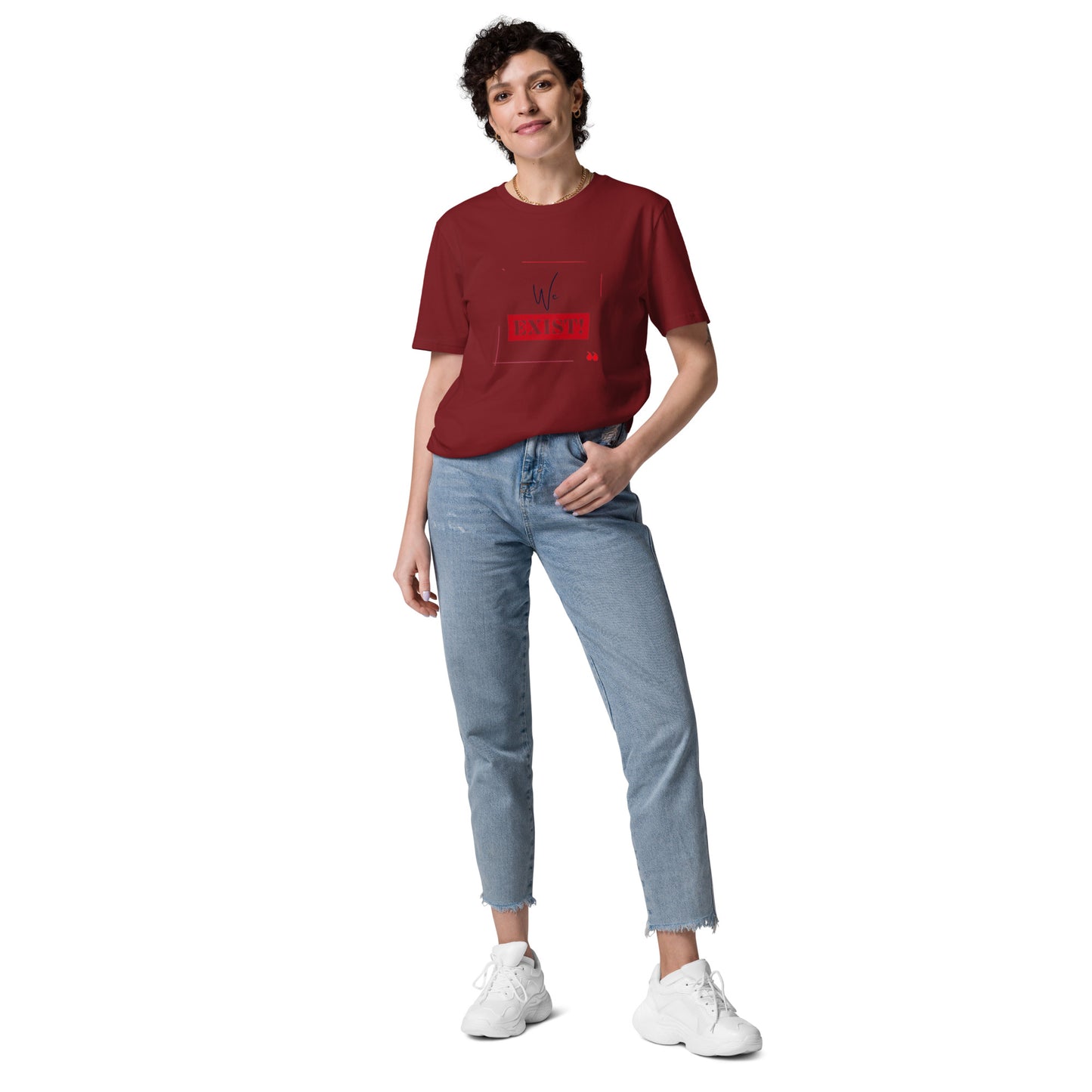 “We Exist!”Unisex organic cotton t-shirt